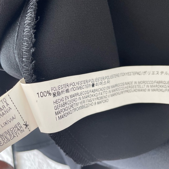 NWOT Zara Woman Black Wrap Front Romper Mini Dress - S - Picture 7 of 7